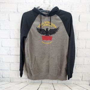 Men's Levi Hoodie Sweatshirt Gray Eagle Logo